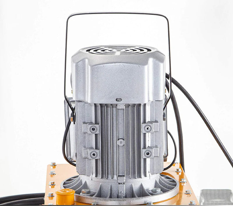 Kaka Indsutrial ZCB-700D 10000 PSI Hydraulic Electric Pump 750W Single Acting 110V Solenoid Pedal 7L Hydraulic Power Pack Cylinder