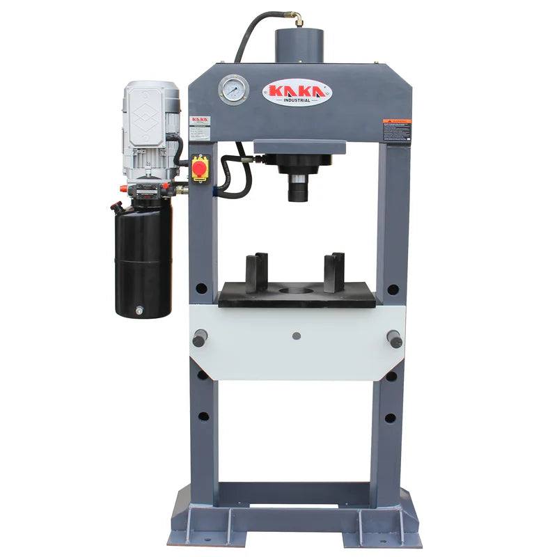 KAKA INDUSTRIAL HP-25 Electric Hydraulic Press,Hydraulic Electric Pump, H-Frame Shop Press with Gear pump,25 ton Frame Capacity,9.8 in Stroke (220V-60HZ-1PH)