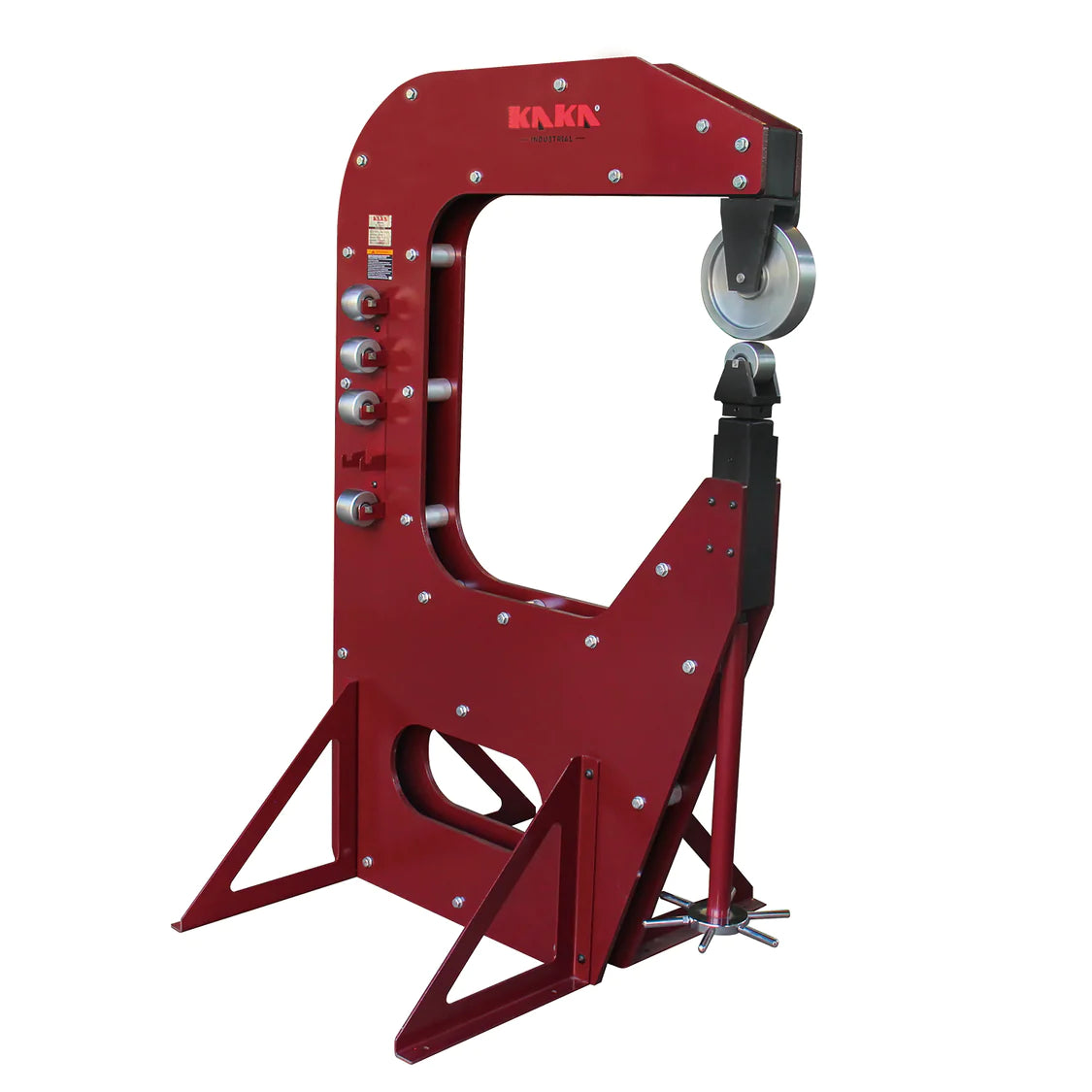 KaKa Industrial F2.0x760 English Wheel, 14 gauge Mild Steel Plate, 30" Throat Depth