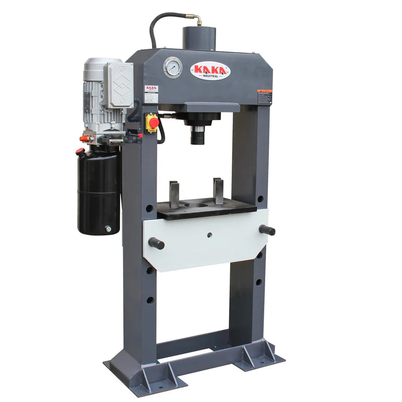 KAKA INDUSTRIAL HP-25 Electric Hydraulic Press,Hydraulic Electric Pump, H-Frame Shop Press with Gear pump,25 ton Frame Capacity,9.8 in Stroke (220V-60HZ-1PH)