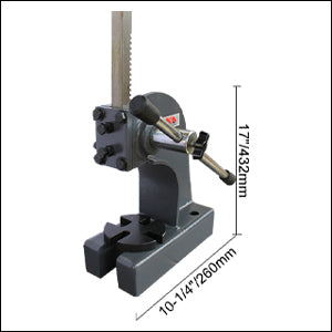Presse à arbre de 2 tonnes, presse à arbre robuste de 7 po de hauteur