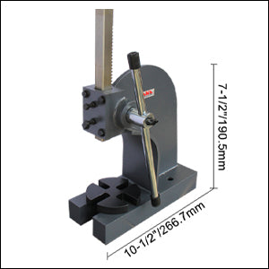 1 Ton Arbor Press , 4" Height Heavy Duty Arbor Press
