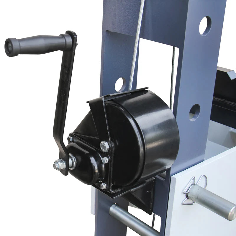 KAKA INDUSTRIAL HP-50P Air/Hand Operated H-Frame Press,Air/Hydraulic Shop Press,50 ton Frame Capacity, 7 in Stroke