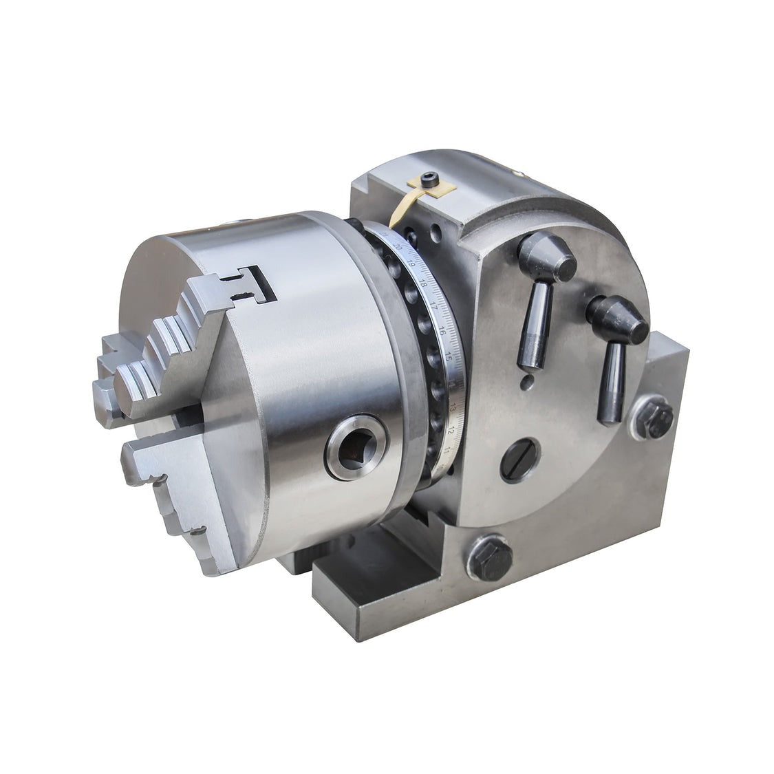 KAKA INDUSTRIAL Semi-Universal Dividing Head Sets BS-0 Dividing Head Set 5",with 5" Chuck, Tailstock, Dividing Plates, 3-jaw Chuck Semi Universal Milling Set