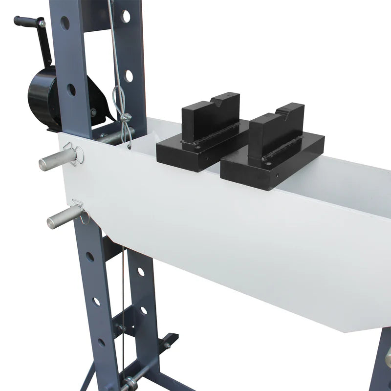 KAKA INDUSTRIAL HP-50P Air/Hand Operated H-Frame Press,Air/Hydraulic Shop Press,50 ton Frame Capacity, 7 in Stroke