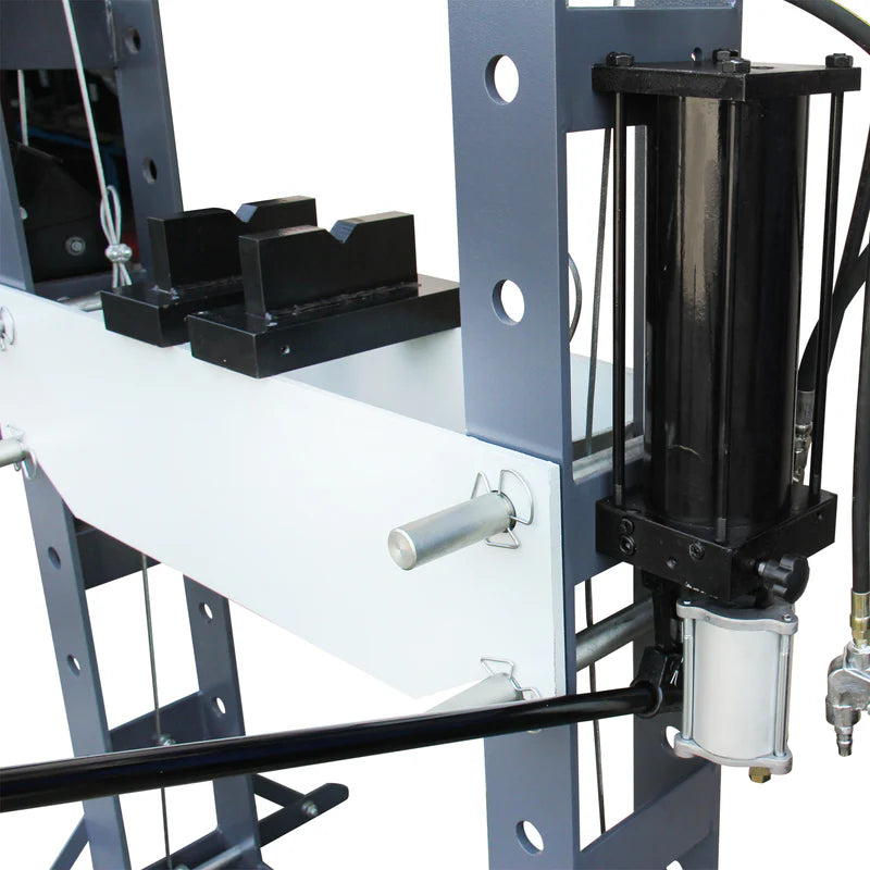 KAKA INDUSTRIAL HP-50P Air/Hand Operated H-Frame Press,Air/Hydraulic Shop Press,50 ton Frame Capacity, 7 in Stroke