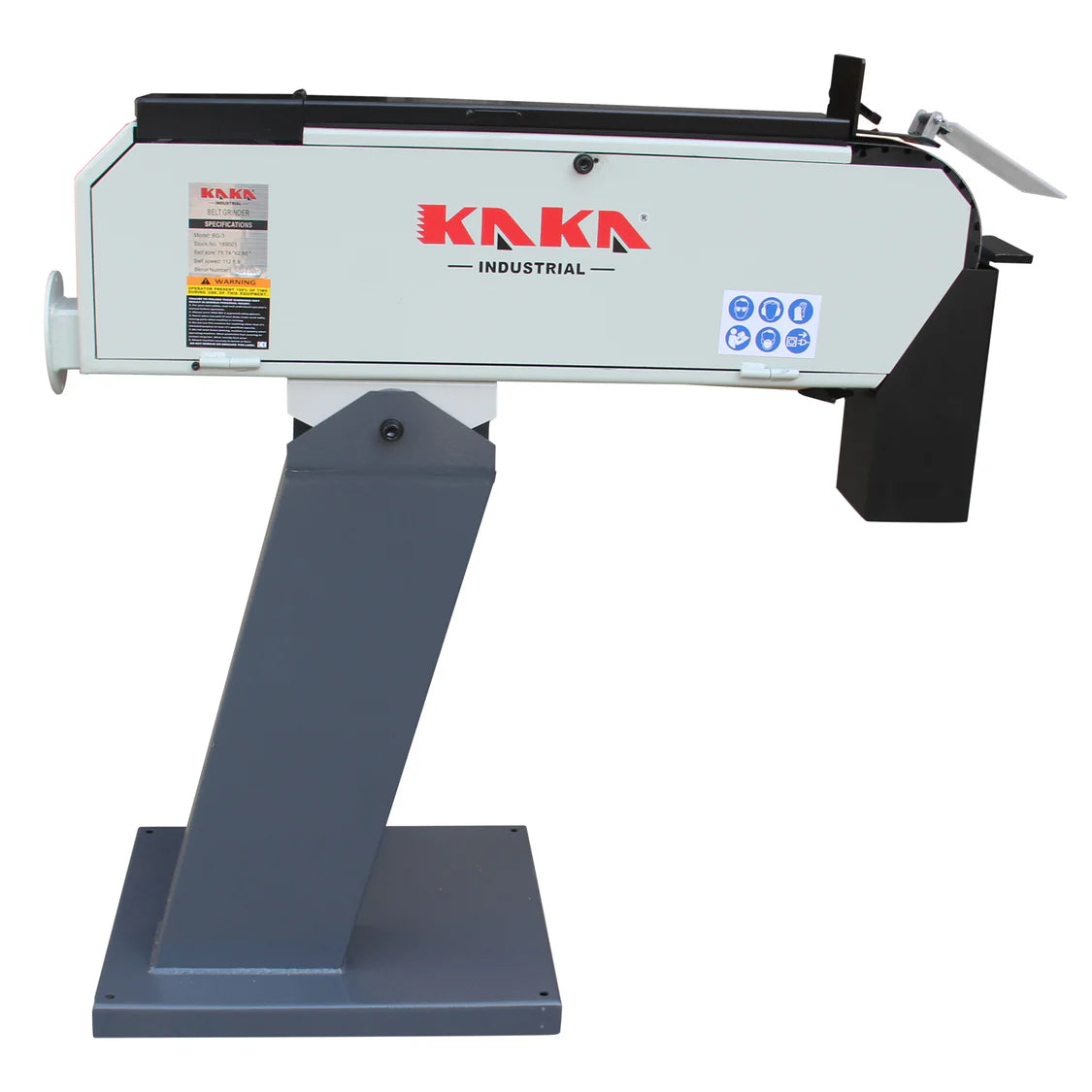 Ponceuse à bande Kaka Industrial BG-3, ponceuse à bande haute vitesse.220V-60HZ-1PH