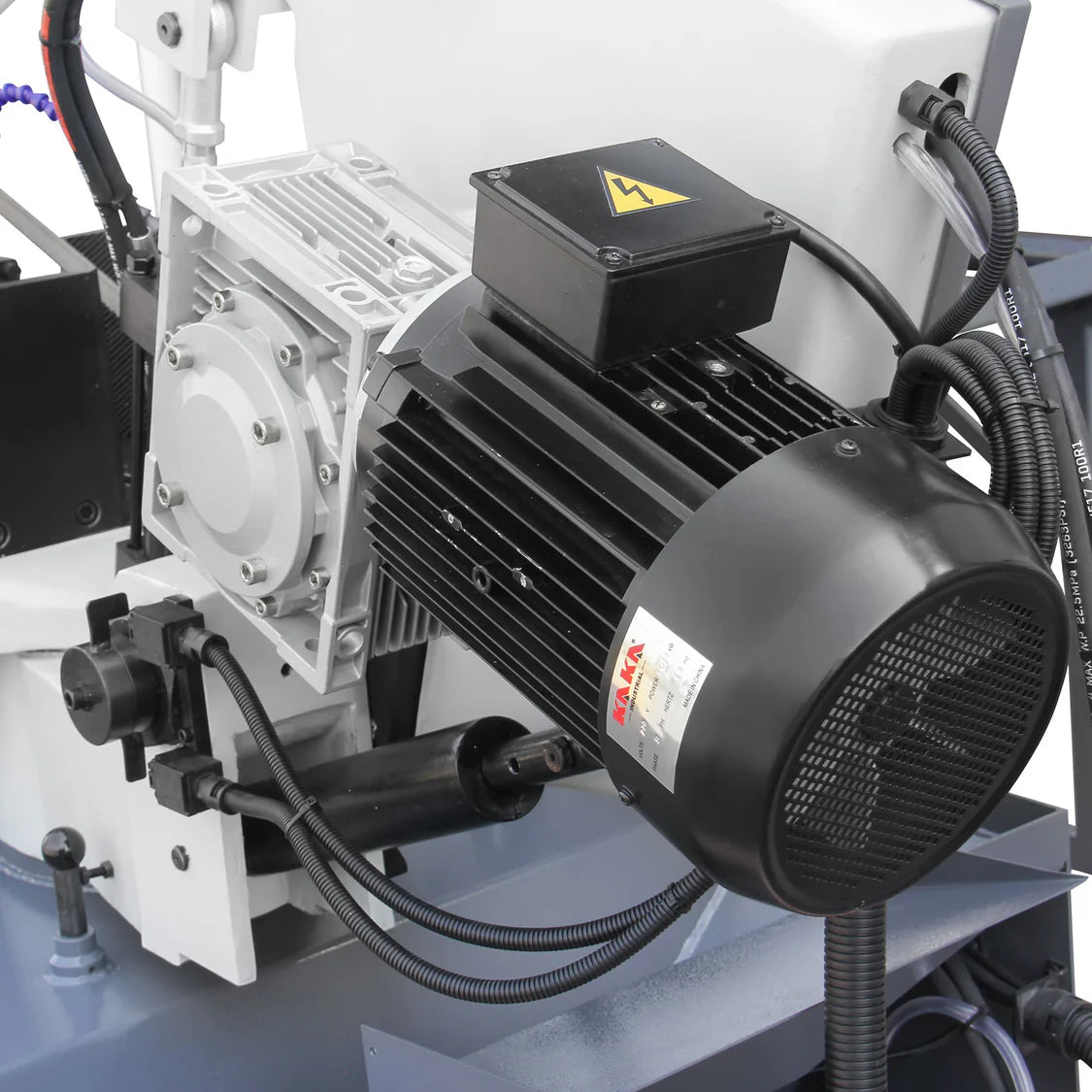 KAKA INDUSTRIAL 18"x9.8" Horizontal Band Saw, Swivel on both sides, Movable control panel, finger touch keys, Max. cutting 13" dia. at 90°, BS-1810GC Metal Cutting Band Saw, 220V-60HZ-3PH