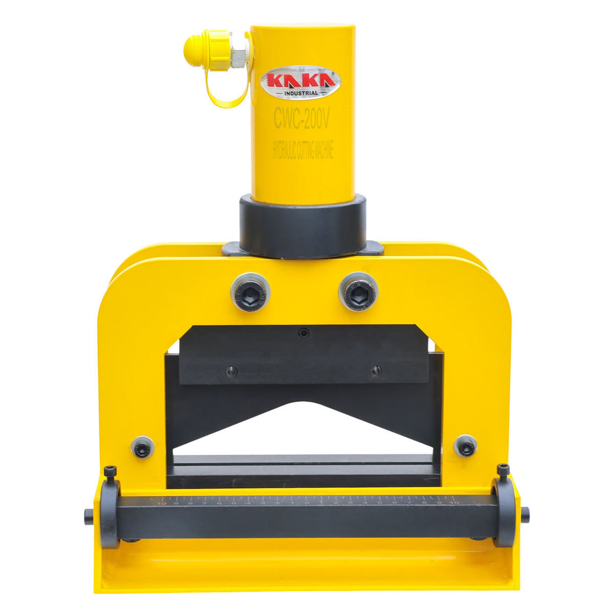 CWC200V Hydraulic Busbar Cutter, V Blade, 25T Output Force, 0.47X7.8 inch Cutting Capacity