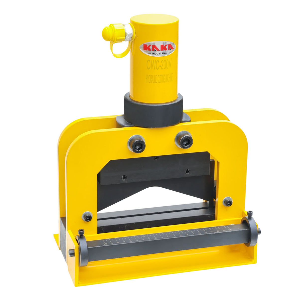 CWC200V Hydraulic Busbar Cutter, V Blade, 25T Output Force, 0.47X7.8 inch Cutting Capacity