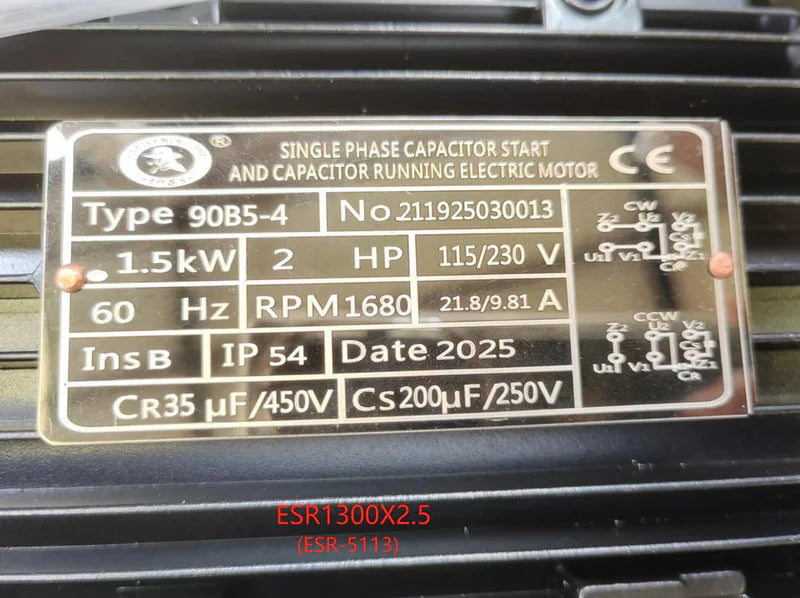 Spare parts Motor for ESR-5113 Electric Slip Roll Machine