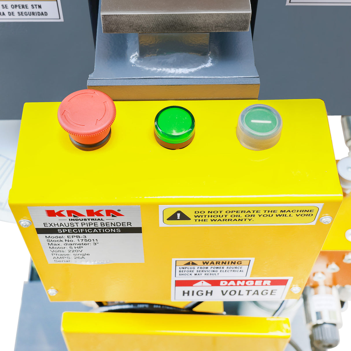 Kaka Industrial EPB-3 Cintreuse de tuyau d'échappement hydraulique, Swager et extenseur à usage intensif