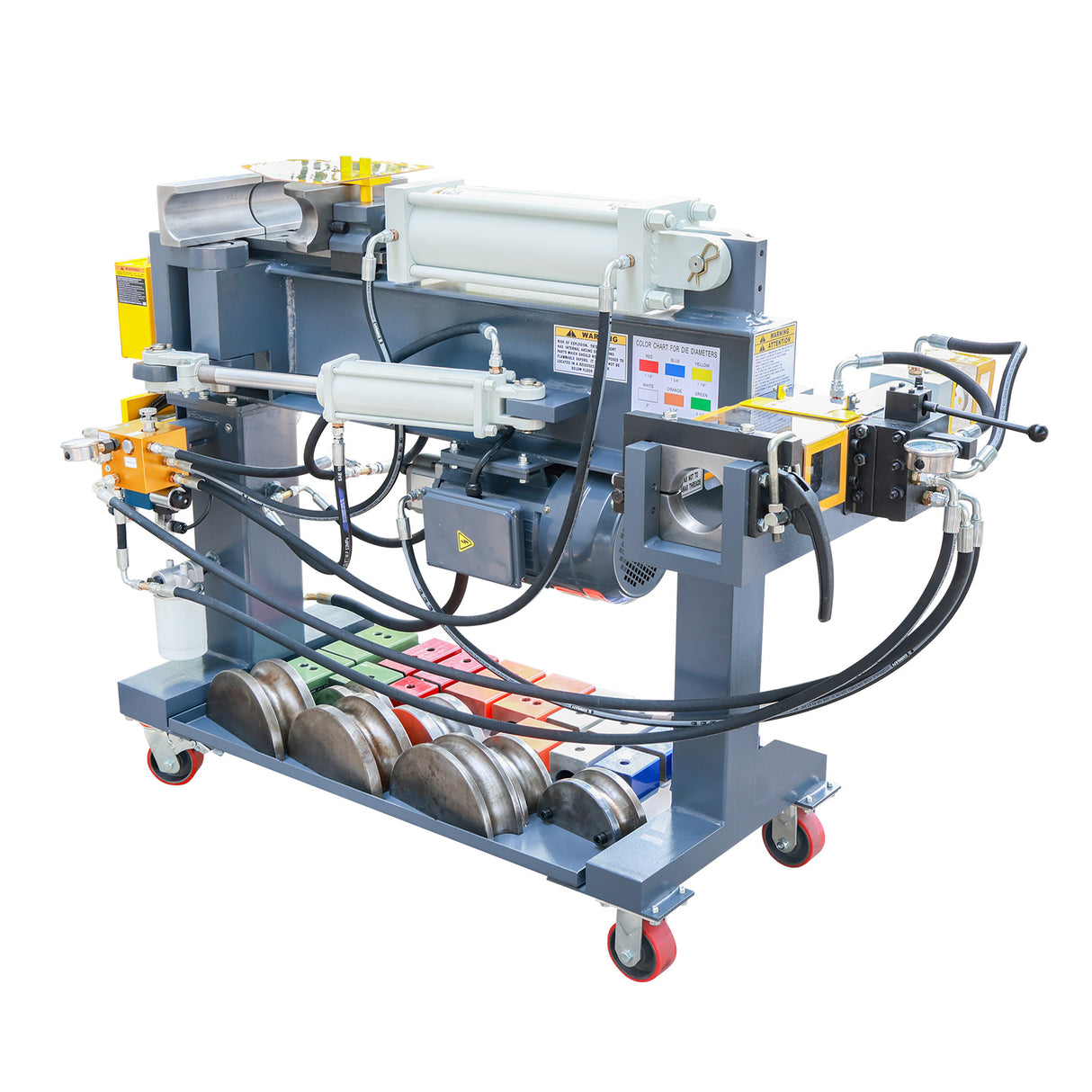 Kaka Industrial EPB-3 Cintreuse de tuyau d'échappement hydraulique, Swager et extenseur à usage intensif