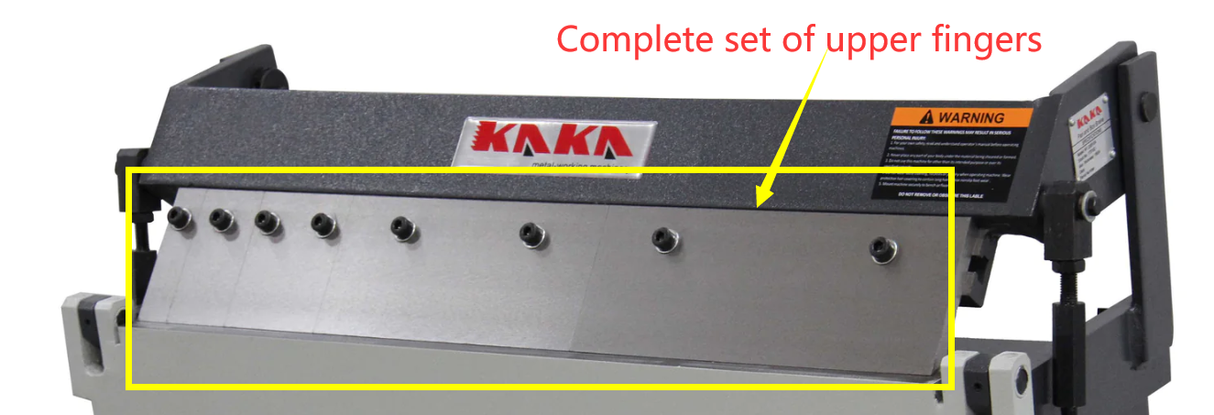 Replacement fingers for W-2420A Box and Pan Brake