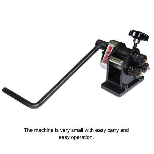 (DEMO/OPEN BOX) PR-3 Manual Plate Steel Ring Roll Bender, 3” Diameter Portable Hand Crank