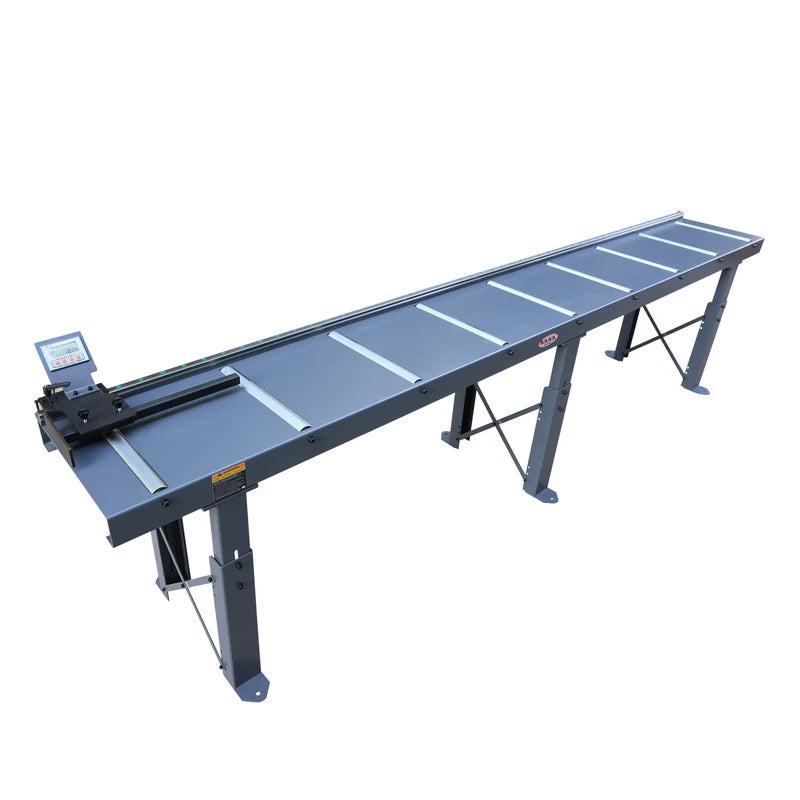 KAKA INDUSTRIAL RB365x3000D ROLLER CONVEYOR WITH DIGITAL LENGTH STOP