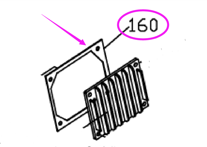 188006-160 Gearbox seal mat for BS-712N