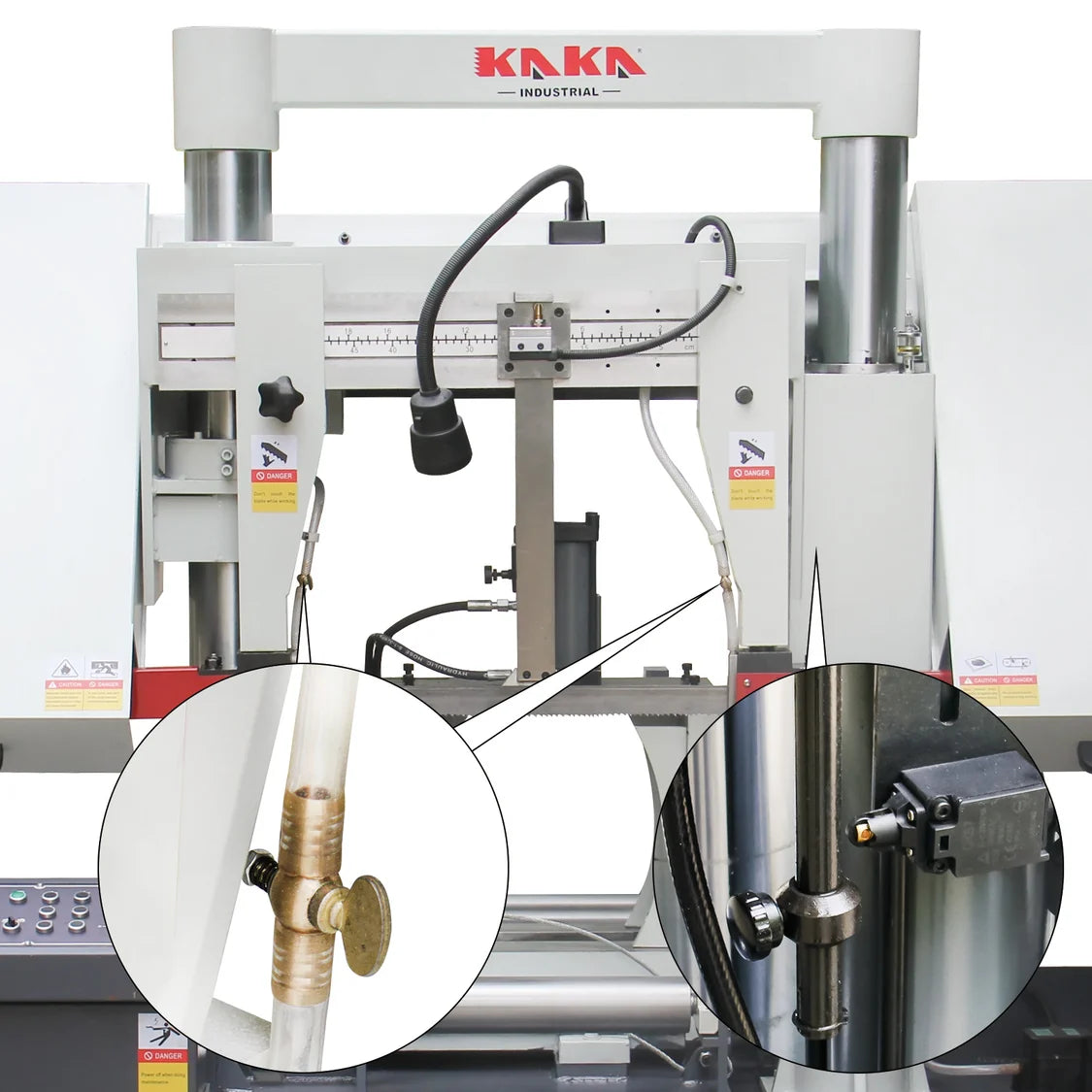 TGK-16A Bundle Cutting Double column horizontal band saw with Extra Hydraulic Steel Rope Clamping, 230V 60HZ 3PH