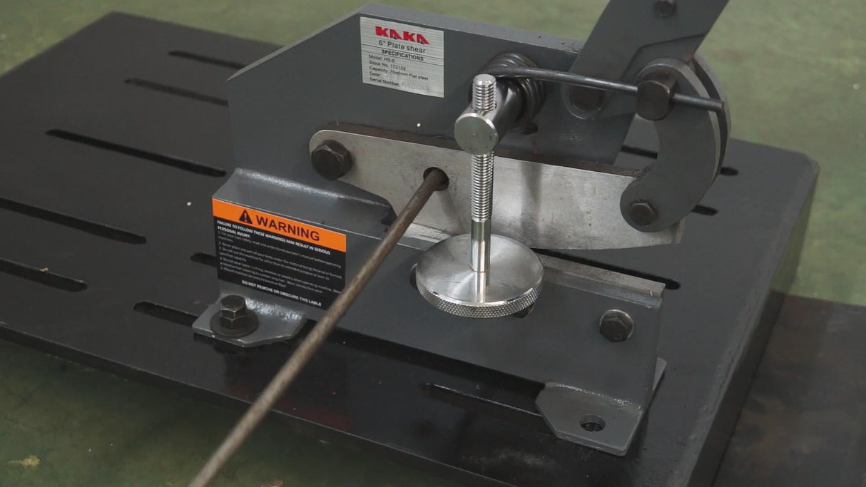 (OPEN BOX) 6-Inch Sheet Metal Plate Shear HS-6