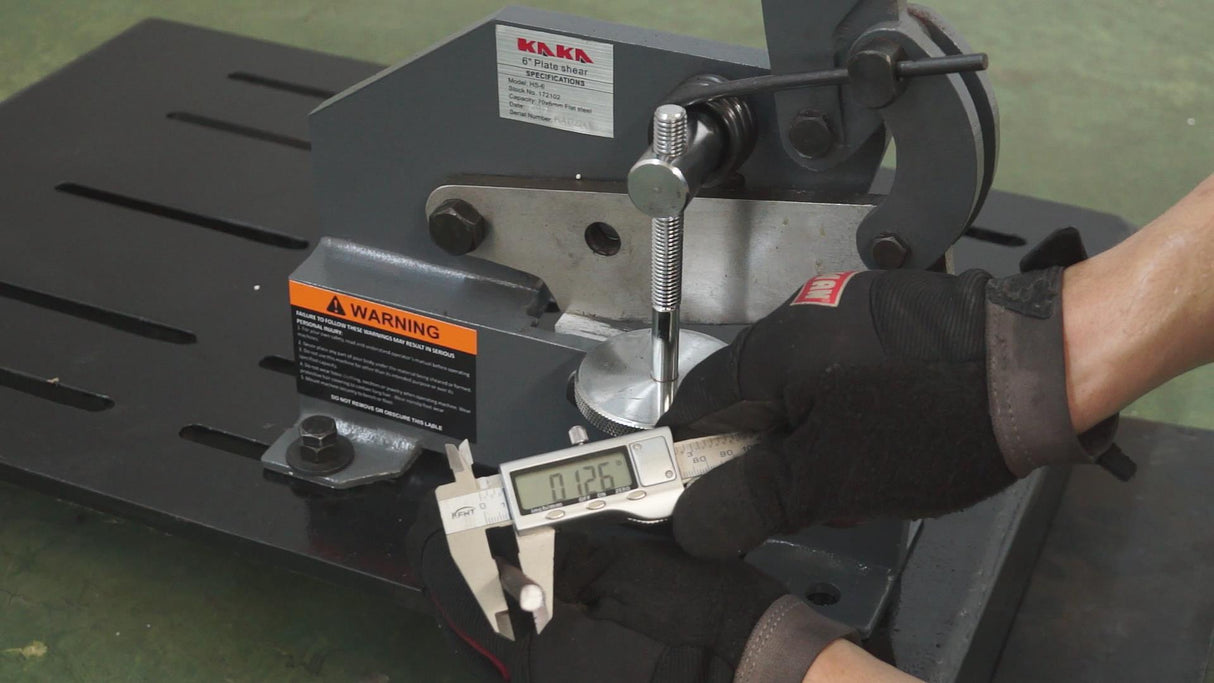 (OPEN BOX) 6-Inch Sheet Metal Plate Shear HS-6