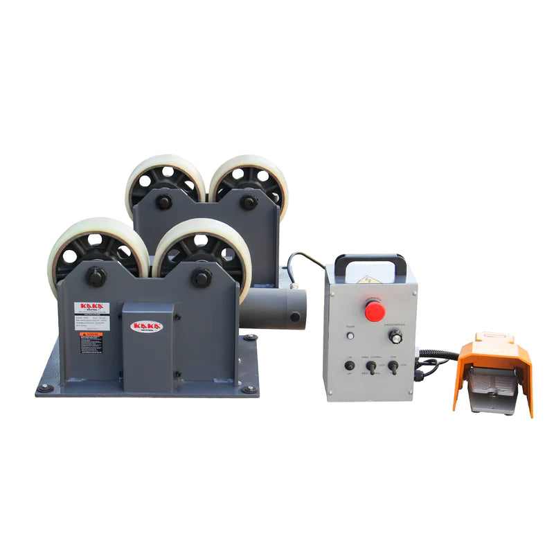 Kaka Industrial TRS1200 Motorized Welding Turning Roller, 2650lb Loading Capacity, 0.78"-31" inch Diameter Welding Positioner 220V-60HZ-1PH