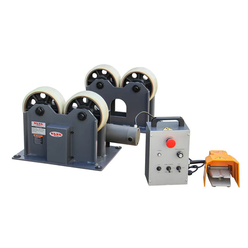 Kaka Industrial TRS1200 Motorized Welding Turning Roller, 2650lb Loading Capacity, 0.78"-31" inch Diameter Welding Positioner 220V-60HZ-1PH