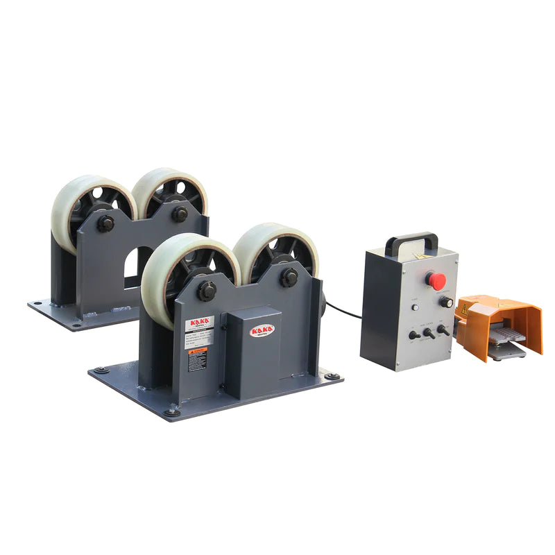 Kaka Industrial TRS1200 Motorized Welding Turning Roller, 2650lb Loading Capacity, 0.78"-31" inch Diameter Welding Positioner 220V-60HZ-1PH