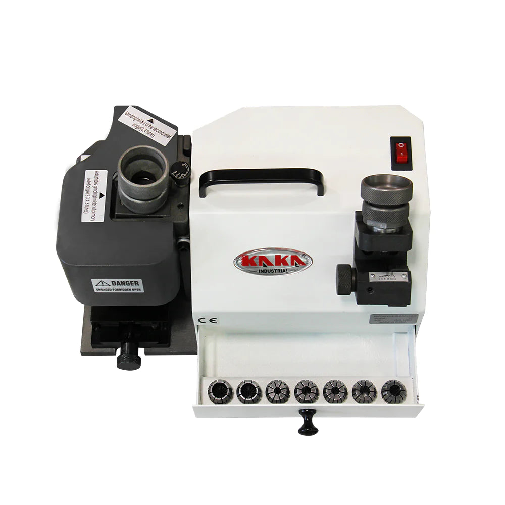 Kaka Industrial TX-X3 Drill Bits 4-14 mm Sharpener and Grinder, 6 Collects End Mill Re-Sharpener,Portable Grinding Sharpening Machine, CNC Router Bit Sharpener with Adjustable Angle (110V-60HZ-1PH)
