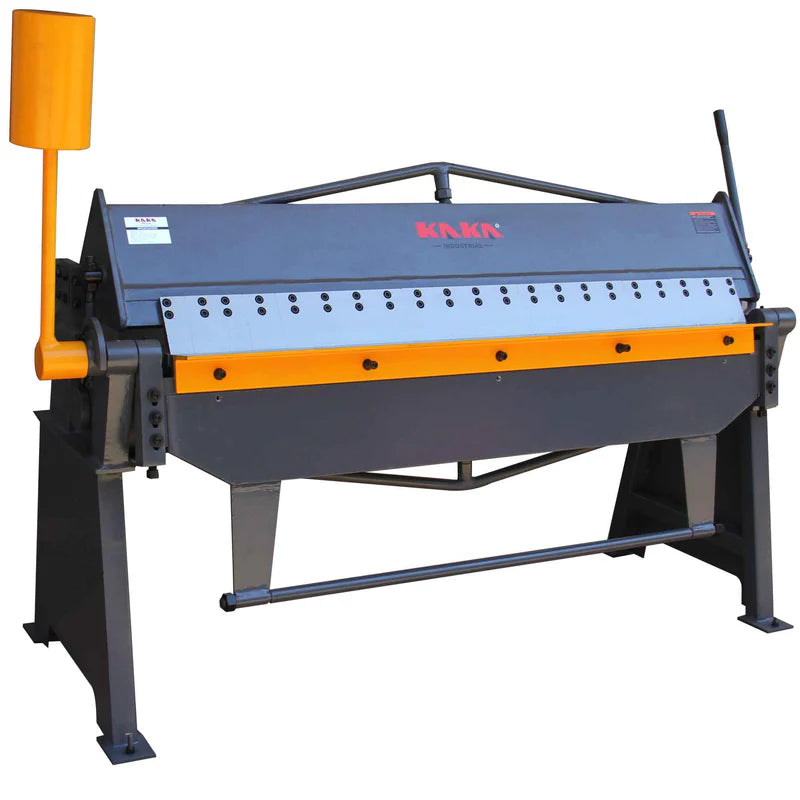 KAKA Industrial W-6018H 60-Inch Heavy-Duty Pan and Box Brake, 18-Gauge Mild Steel, High Versatility and Durability Sheet Metal Box Pan Brake