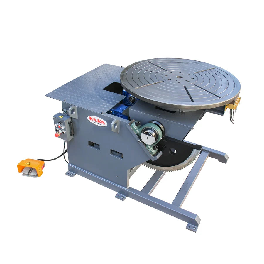 Kaka Industrial WP-1000 Heavy Duty Welding Positioner , 3300 LBS Horizontal /2200 LBS Vertical Capacity, Table Tilting Welding Positioner