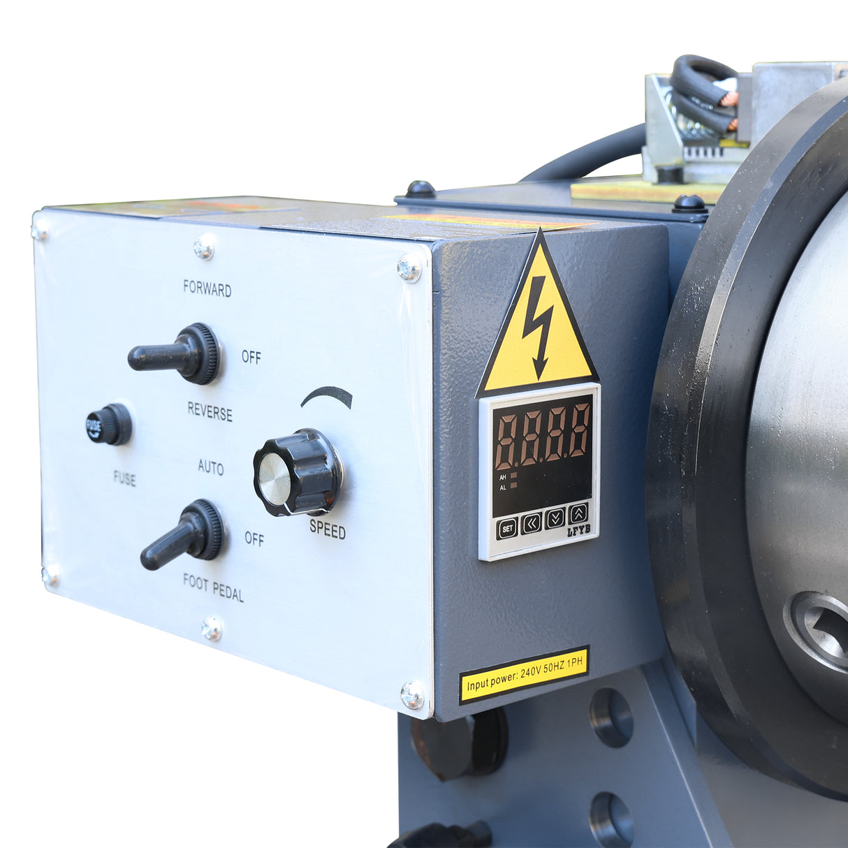 WP-110TB (with digital display) Thru Hole Welding Positioner Rotating table for Tube Welding (110V-60HZ-1PH)