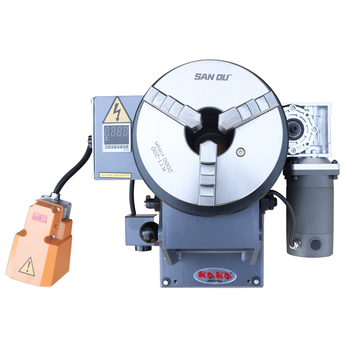 WP-110TB (with digital display) Thru Hole Welding Positioner Rotating table for Tube Welding (110V-60HZ-1PH)