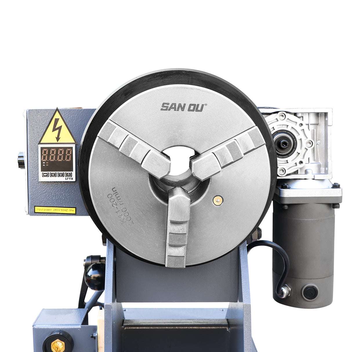 WP-110TB (with digital display) Thru Hole Welding Positioner Rotating table for Tube Welding (110V-60HZ-1PH)