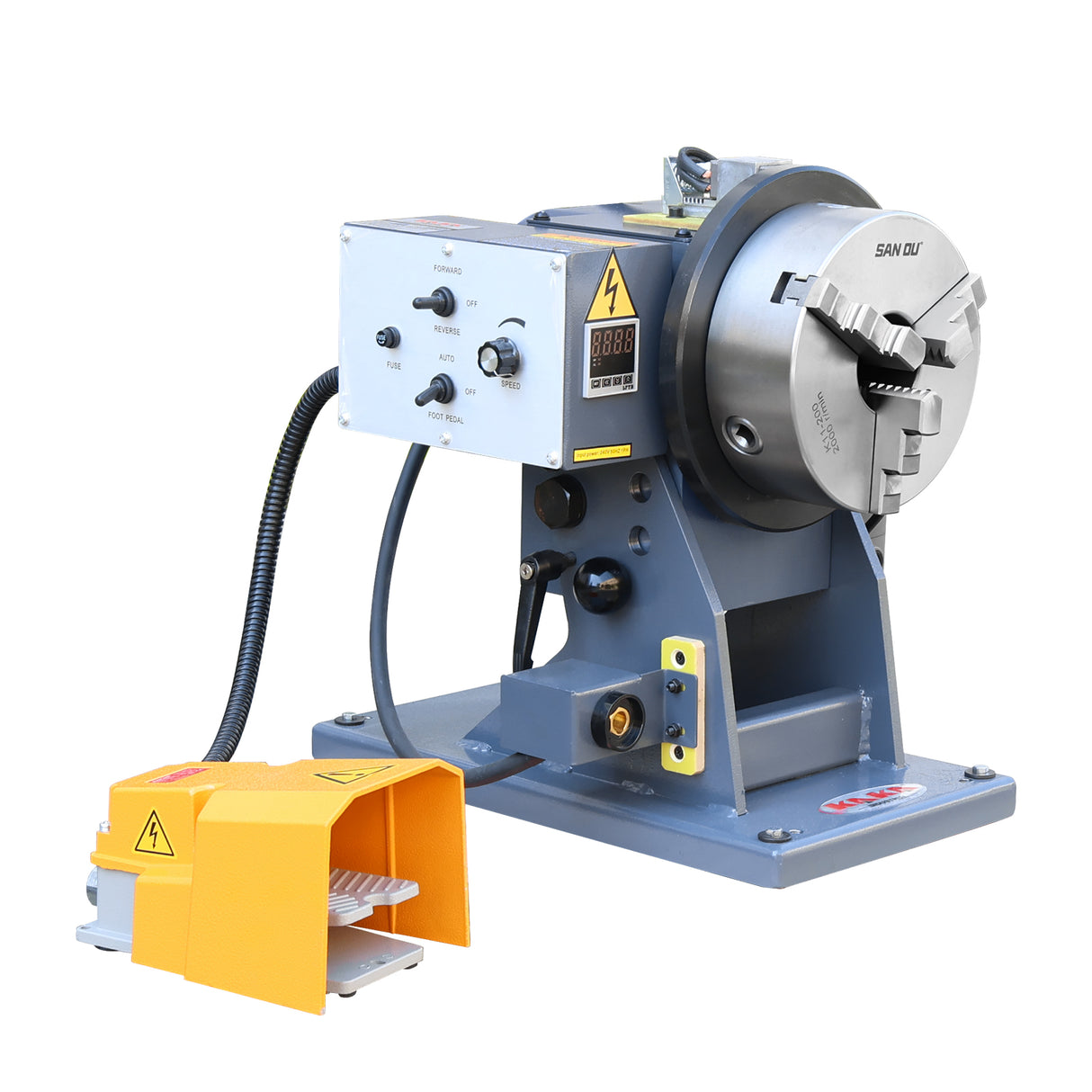 WP-110TB (with digital display) Thru Hole Welding Positioner Rotating table for Tube Welding (110V-60HZ-1PH)