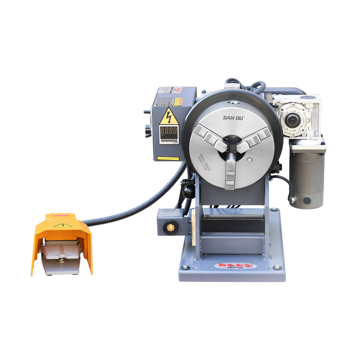 WP-110TB (with digital display) Thru Hole Welding Positioner Rotating table for Tube Welding (110V-60HZ-1PH)