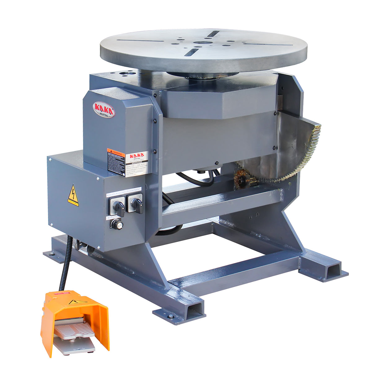 Kaka Industrial WP-500 Welding Positioner, 1102lb Tilt angle -45°-90º, Rotation motor 400W ,Rotation speed 0-5 RPM Stepless Speed Control Welder Positioning Machine 110V-60HZ-1PH