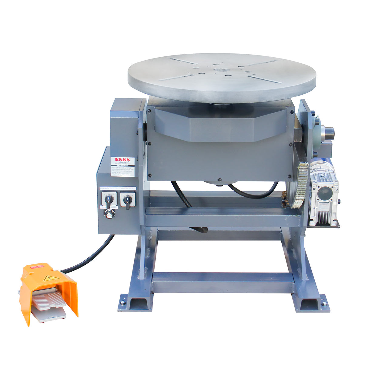 Kaka Industrial WP-500 Welding Positioner, 1102lb Tilt angle -45°-90º, Rotation motor 400W ,Rotation speed 0-5 RPM Stepless Speed Control Welder Positioning Machine 110V-60HZ-1PH
