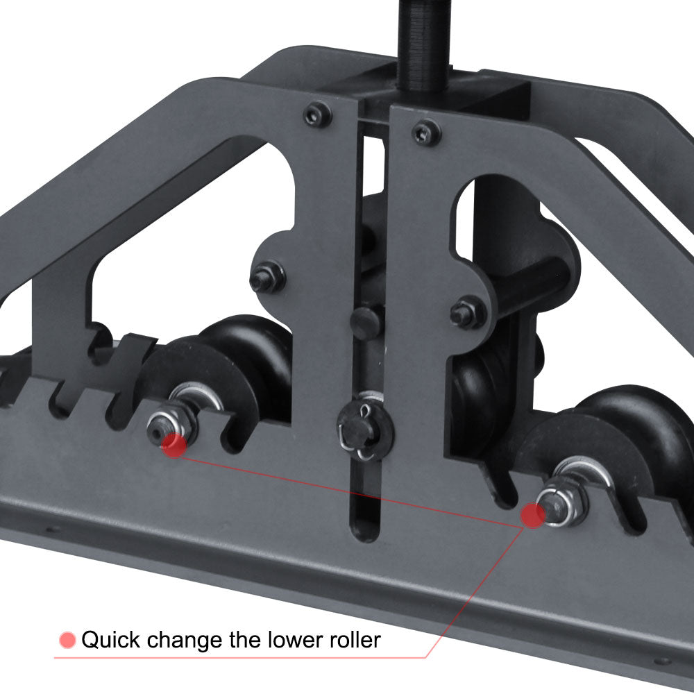 Kaka Industrial TR-60L Cintreuse à rouleaux manuelle pour tubes SANS rouleaux