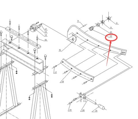 Ressort de rechange pour cisaille guillotine Kaka Industrial HS-20/30/40