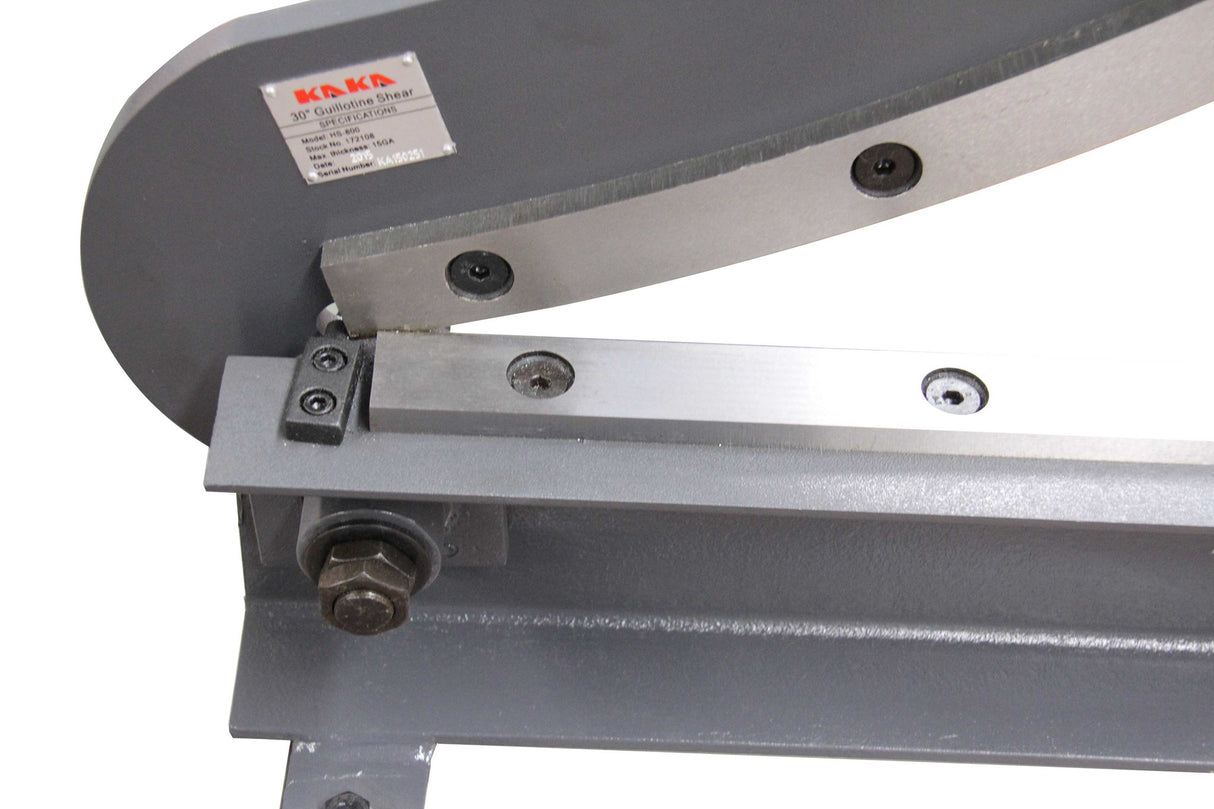 HS-30 Guillotine Shear (30 Inch 16 Gauge Sheet Metal Plate Shear)