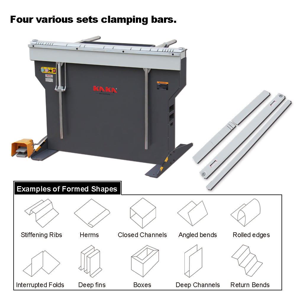EB-4816B 48" Magnetic Sheet Metal Box and Pan Brake , 220V,1-Phase
