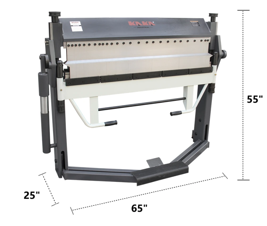 Kaka Industrial PBB-5016/3SH Frein à doigt manuel, angle de flexion de 0 à 150 degrés, capacité en acier doux de calibre 16