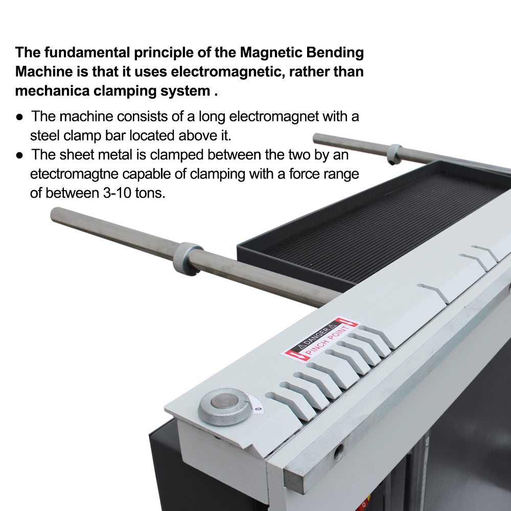 EB-4816B 48" Magnetic Sheet Metal Box and Pan Brake , 220V,1-Phase