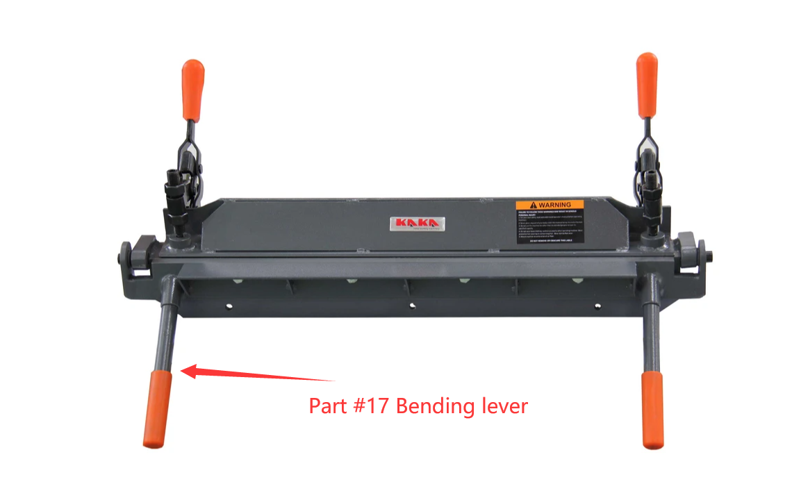 Threaded bending lever for 173134 W2418 bender