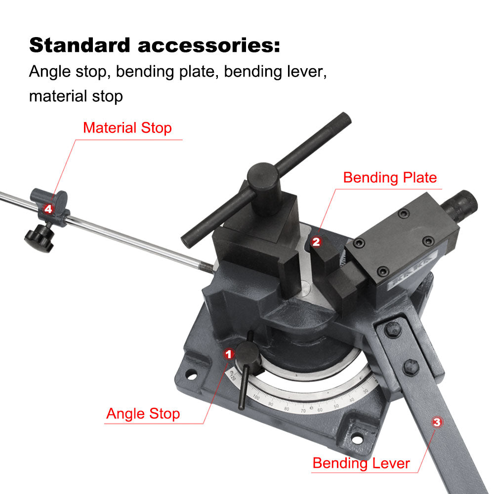 Ub-100A Cast-Iron Universal Bender, Cold Sheet Metal Flat Bar Bender