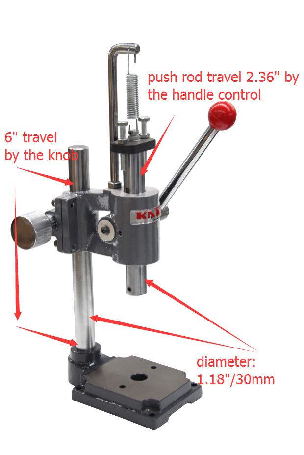 Presse à tonnelle AP-1S 1 tonne, ajustez les outils de bijoux de hauteur de presse