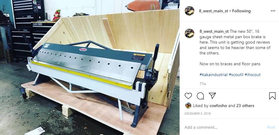 BP-1650 50" 16 Gauge Pan and Box Brake