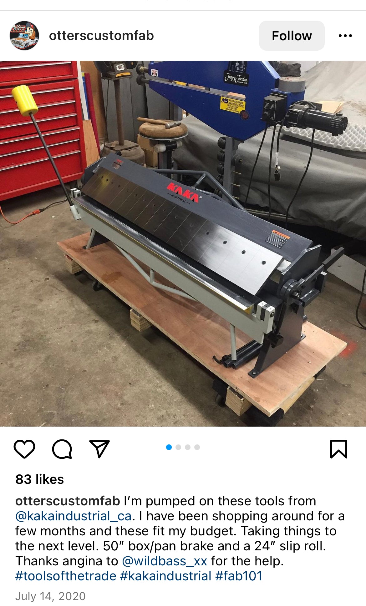 BP-1650 50" 16 Gauge Pan and Box Brake