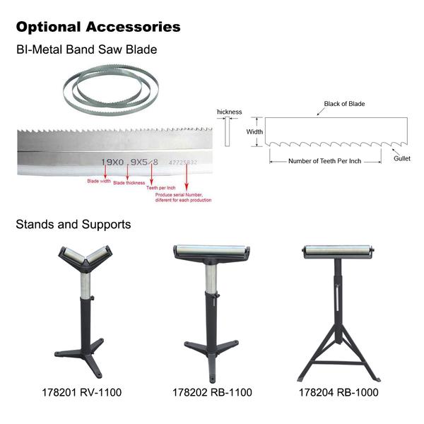 BS-912B 9" METAL CUTTING BAND SAW .115V&230V/60HZ/1PH