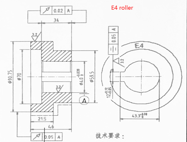 Matrices en option pour rouleau à billes 173803 ETB-25